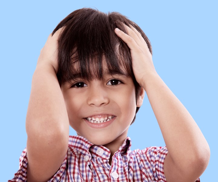 Wash and go haircut for little boys