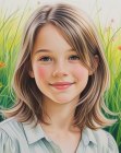Shoulder-length bob for young girls