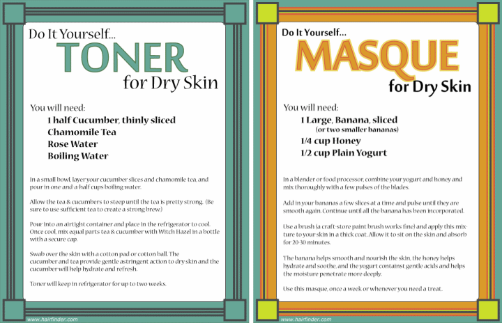 Toner and masque for a dry skin