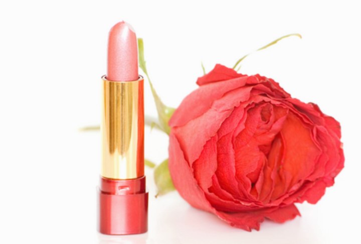 Rose and lipstick