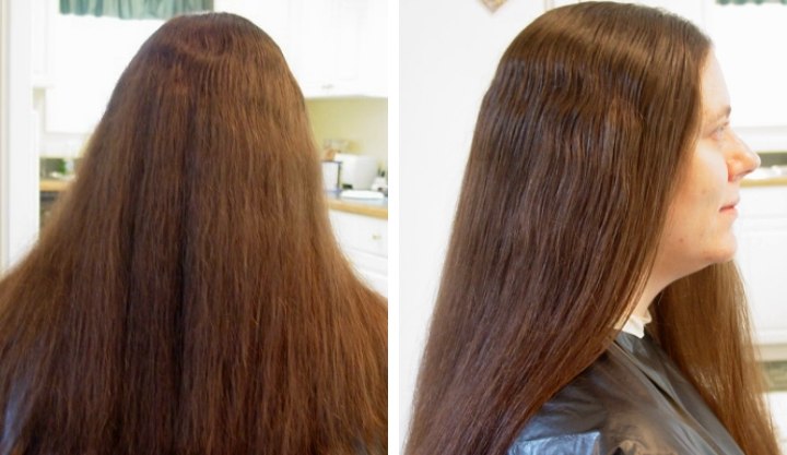 After the long hair makeover