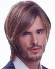 Long and sleek hair for young men