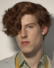 Cut for redhead men with waves and curls