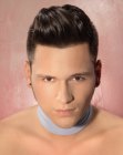 Manly haircut with a sleek rockabilly quiff