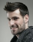 Short over the ears men's hairstyle