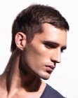 Simple and classic short haircut for guys