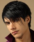 Boys haircut with bangs and textured tips