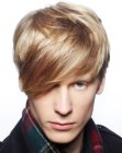 Men's haircut with flexible styling