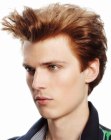 Layered haircut with volume for men