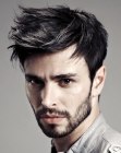 Roughed up look for men's hair