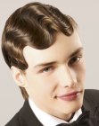 Male Gatsby hair with vintage waves