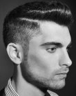 Classy men's hair with clipper cut sides