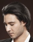 Flexible haircut with extra length for men
