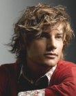 Bedlook hairstyle for men with long hair