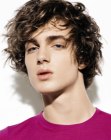 Shaggy pop rock inspired haircut for men