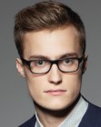 Smart haircut for men who wear glasses