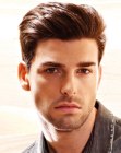 Fashionable hair with volume for guys