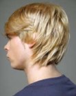Versatile men's haircut for blonde hair