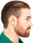 Man with undercut hair and a beard