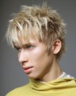 Male mushroom haircut with layers