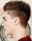 Hedgehog hairstyle with spikes for boys