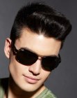 Retro high top hair for men