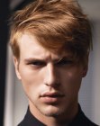 Modern hairstyle with short sides for men