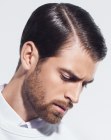 Men's hair styled with pomade