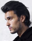 Haircut for men with longer hair