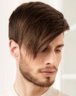 Short disconnected haircut for guys
