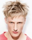 Short highlighted hair for men