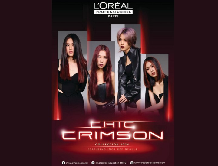 Chic Crimson hair coloring collection