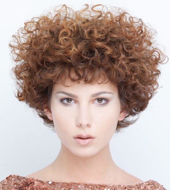 Short curly hairstyles - Above the ears haircut