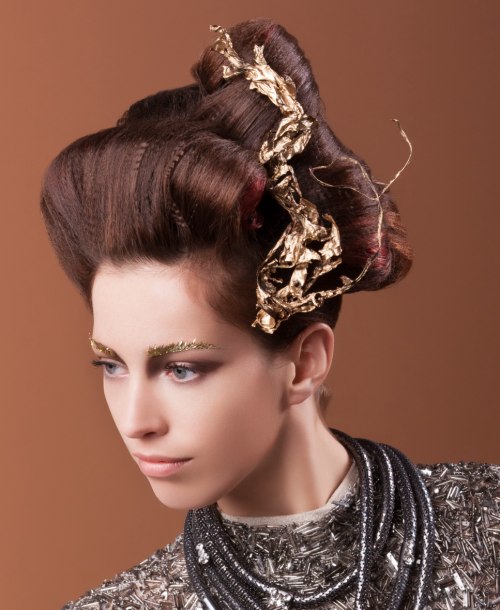 Hair in a beautiful updo
