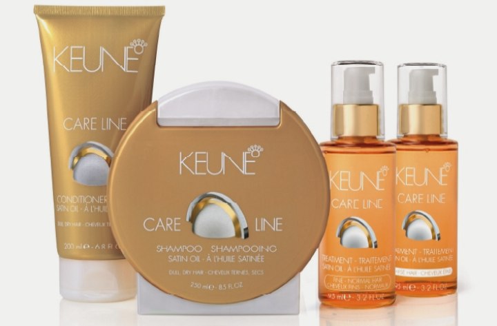 Keune Satin Oil line for hair