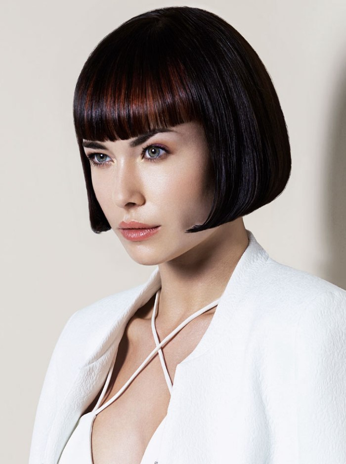 Short Hairstyles with Blunt Bangs