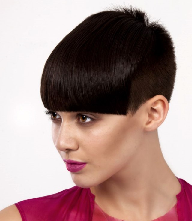 Female hairstyles with a buzzed nape and sides