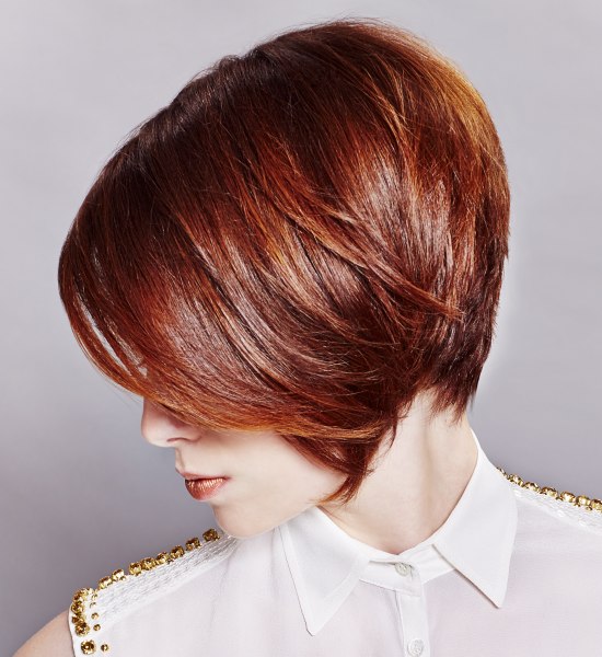 Short layered hairstyles - Classy haircut with graduation