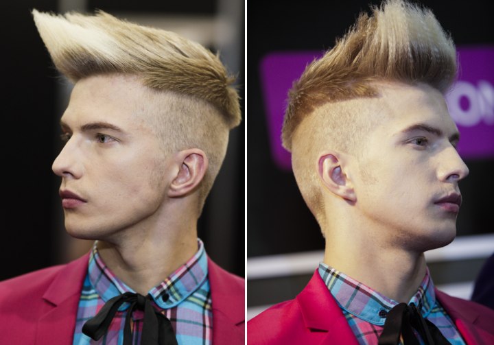 Men's hairstyle with short buzzed sides - Errol Douglas