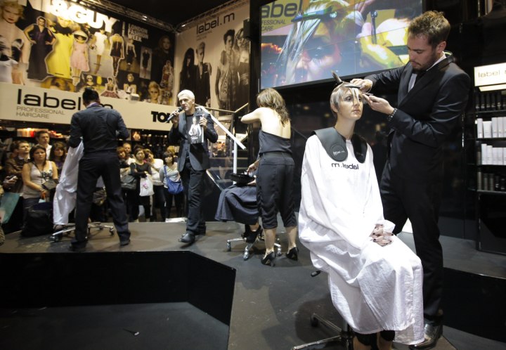 Hair show cutting on stage - Toni&Guy
