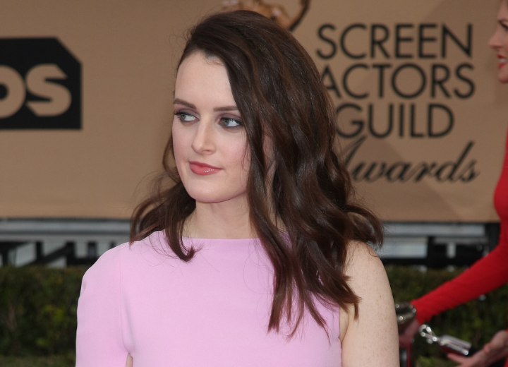 Sophie McShera wearing her hair long and disheveled