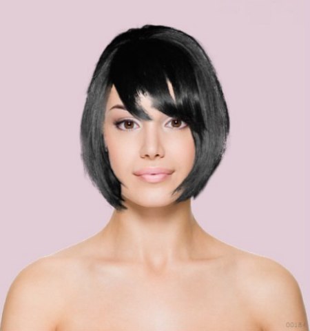 Hair makeover tool - Blunt bob haircut