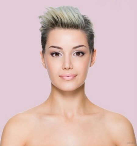 Hair makeover app - Buzzed hair for women