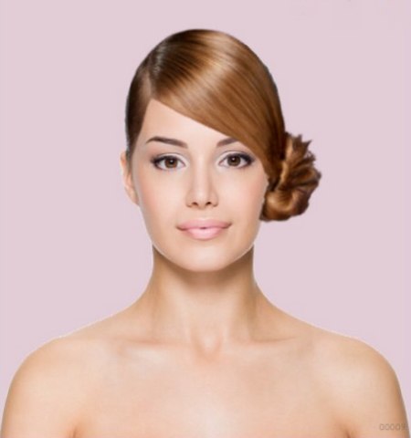 Hair simulator - Contemporary updo with a chignon