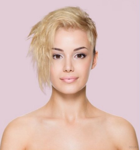 Hair makeover tool - Clipped up hair for women