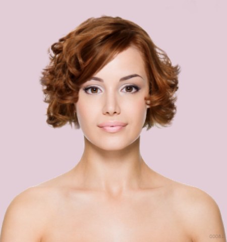 Test hairstyles - Short hairstyle with curls