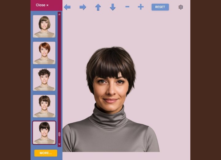 Hair app to try on haircuts and hair colors