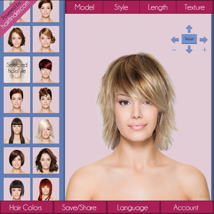 hair simulator medium long haircut