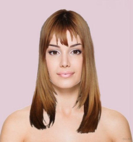 Hair makeover tool - Long hair with darker ends