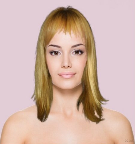 Virtual hairstyles - Over the shoulders hair